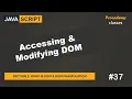 Accessing Modifying DOM What is DOM DOM Manipulation A Complete JavaScript Course