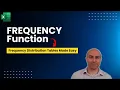 Frequency Function in Excel Frequency Distribution Table Made Easy