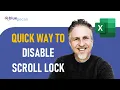 Turn Scroll Lock Off Disable Scroll Lock in Excel Turn Scroll Lock Off in Excel on Laptop