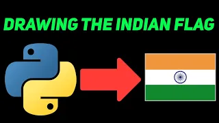 Drawing the Indian Flag Using Turtle Graphics Python Turtle Tutorial