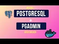Install PostgreSQL and pgAdmin using Docker in Mac