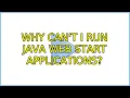 Ubuntu Why can t I run Java Web Start Applications 2 Solutions