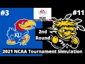 #3 Kansas vs #11 Wichita State - NCAA Basketball 10 Simulation!