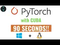 Install PyTorch GPU on Windows 10 or Linux IN 90 SECONDS with Just One Command