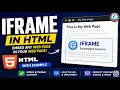 Iframe in HTML Tutorial HTML iframe Tag Explained with Example