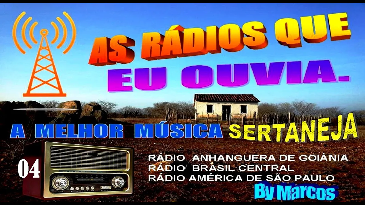 (04)- As RÁDIOS que eu OUVIA e o melhor da MÚSICA SERTANEJA - Só   Saudades by Marcos