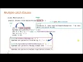 Multiple Catch Clauses Module 3