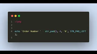 Nice format for order numbers in PHP PHP TIP