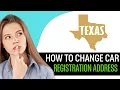 How To Change Car Registration Address In Texas 2025
