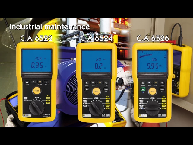 Chauvin Arnoux CA6526 Insulation Tester video