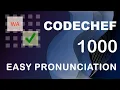 Easy Pronunciation - Code Chef Problem