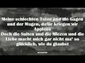 SIDO ft. Estikay - Gar nicht mal so glücklich Lyrics