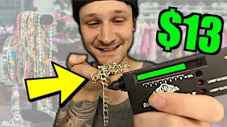 How To Find REAL Diamond Jewelry At the THRIFT STORE!! CHEAP!!