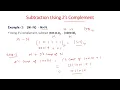 Binary Subtractions using r s 2 s Complement Digital Electronics