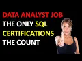 SQL Certifications for the Data Analyst