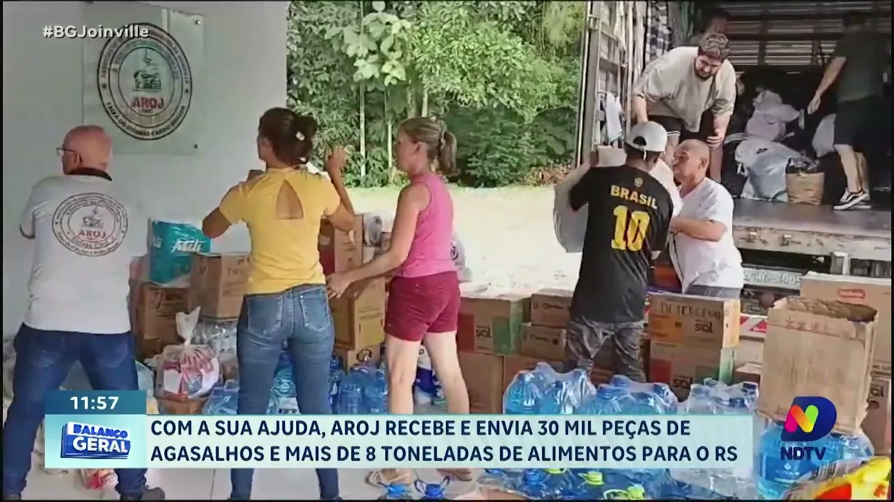 Com a sua ajuda, AROJ recebe e envia 30 mil peças de agasalhos e mais ...