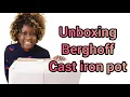 Unboxing Berghoff cast iron saucepan