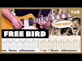 Lynyrd Skynyrd - Free Bird - Guitar Tab | Lesson | Cover | Tutorial