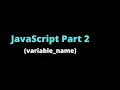 Learn JavaScript - Variables