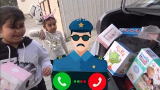 شرطة الأطفال توزيع هدايا على الاطفال الشطار اللي يسمعون كلام الماما و البابا 