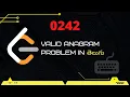 Valid Anagram Leetcode 242 in Telugu