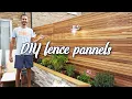 How to make DIY cedar fence panels with built in lights The DIY Tribe