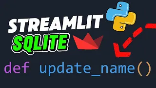 Streamlit SQLite Tutorial 4 Update Data in Your Python Web App