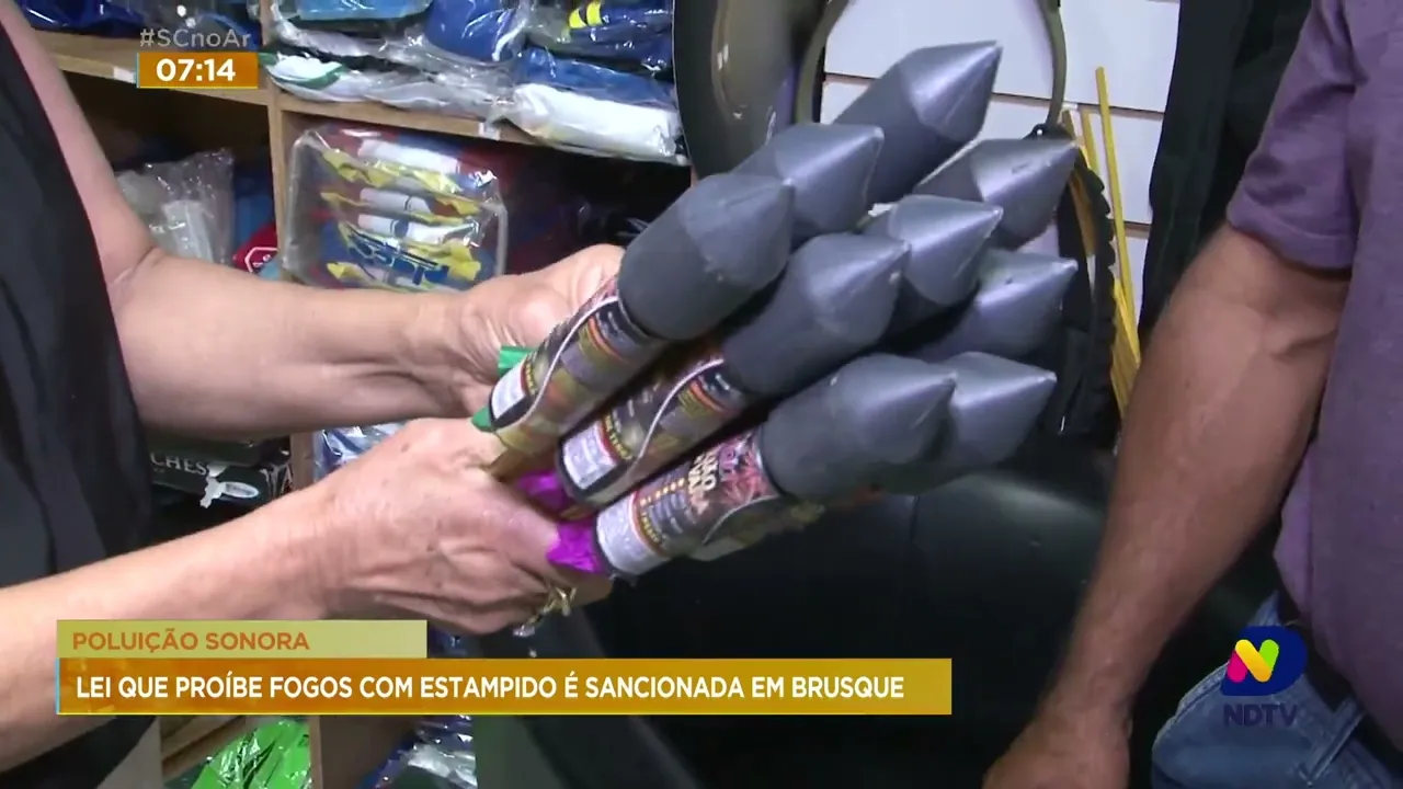 Lei que proíbe a queima, soltura e manuseio de fogos de artifício com ruído é aprovada em Brusque
