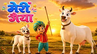 Meri Gaiya मेरी गैया | Hindi Rhymes Collection | #hindirhymesforchildreen