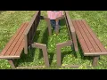 Review of Lifetime 60054 Convertible Bench Table Faux Wood Construction