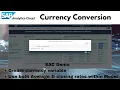 SAP Analytics Cloud Currency Conversion Table Part 07