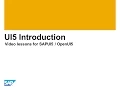 Introduction to UI5 - Intro