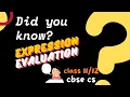 Operator Precedence in Python Evaluate the Expression Find the Output Class12 CBSE Computer Science