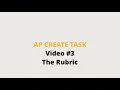 AP CSP Create Task Rubric -OLD UPDATED PLAYLIST LINK IN COMMENTS--
