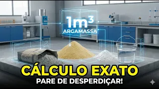ARGAMASSA - Cálculo do consumo unitário dos materiais componentes (cimento, cal, areia e água)