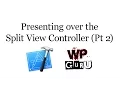 Presenting on top of a UISplitView Controller - Part 2