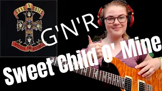 guns n roses sweet child o mine guitar cover by amy lewis