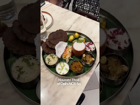Must try this Navratri Thali in Delhi 😍 #navratri #navratrithali #navratrifood #jaimatadi #foodie