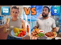 We Tried Two Cruise Ships At The Same Time Norwegian vs Royal The SHOCKING Truth About Both Ships