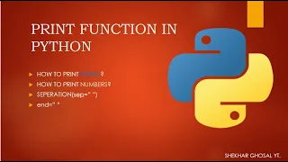 How the print function works in Python Python Programming Part 2