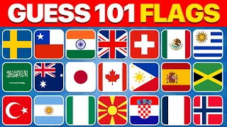 101 WORLD FLAGS Quiz Ultimate Geography Quiz
