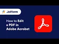 How to edit a PDF in Adobe Acrobat
