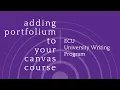 Introduction to Using Portfolium University Writing Portfolio