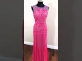 BCBG MAXAZRIA Elinor pink long evening dress