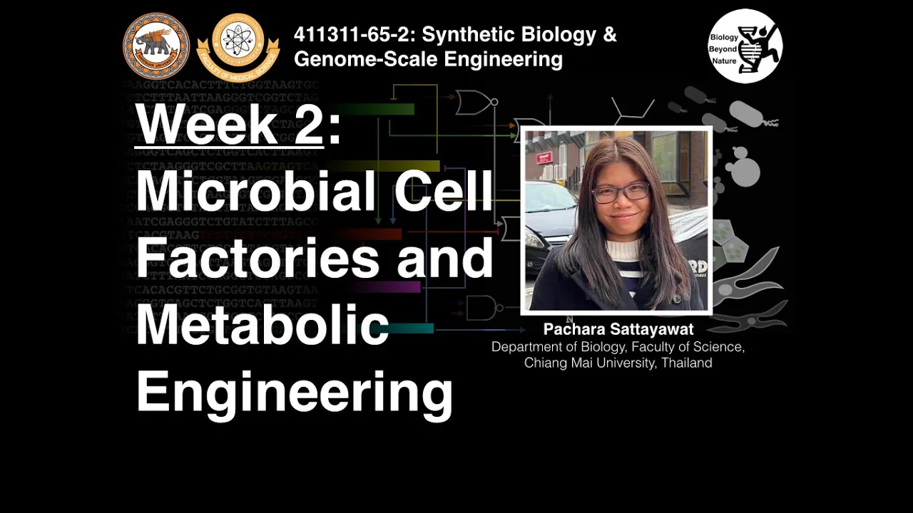 411311-65-2 SynBio @ NU สัปดาห์ที่ 2: Cell Factories & Metabolic Engineering by Pachara Sattayawat