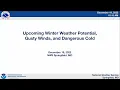 NWS Springfield 12-19-2022 Briefing Upcoming Winter Weather Gusty Winds and Dangerous Cold