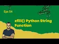 zfill Python String Function