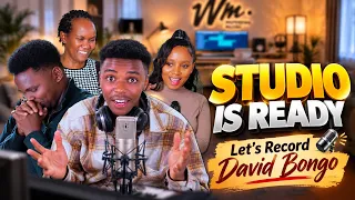Finally the STUDIO is READY 😍 Let’s Record David Bongo 
