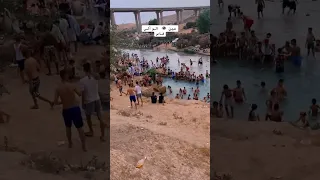 ارتفاع درجة الحرارة في فاس والتجاء المواطنين الى الوديان 