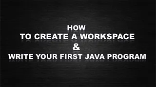 How to Create a Project in Eclipse and write your First Java Program